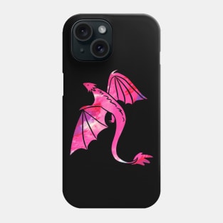 Cute pink dragon illustration Phone Case