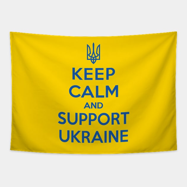 Keep calm and support Ukraine Tapestry by Vitaliy_Klimenko