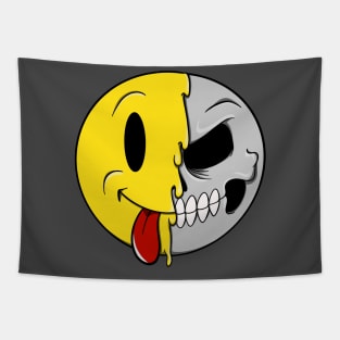 Smiley Skull Tapestry