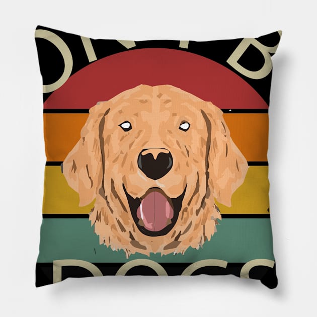 DON'T BOX DOGS Pillow by billionexciter