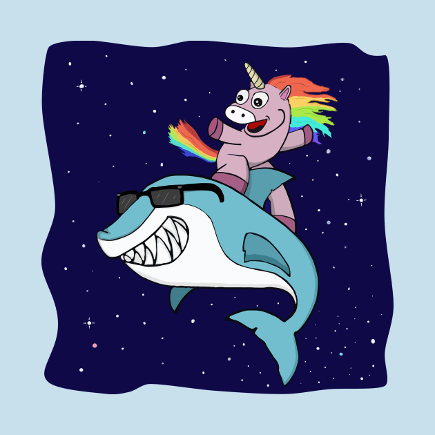 Surfing Unicorn by WingnutP