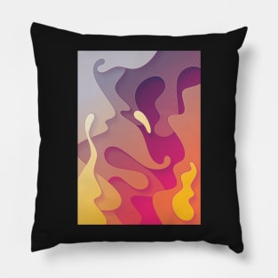 ether fluid | Psychedelic abstract Pillow