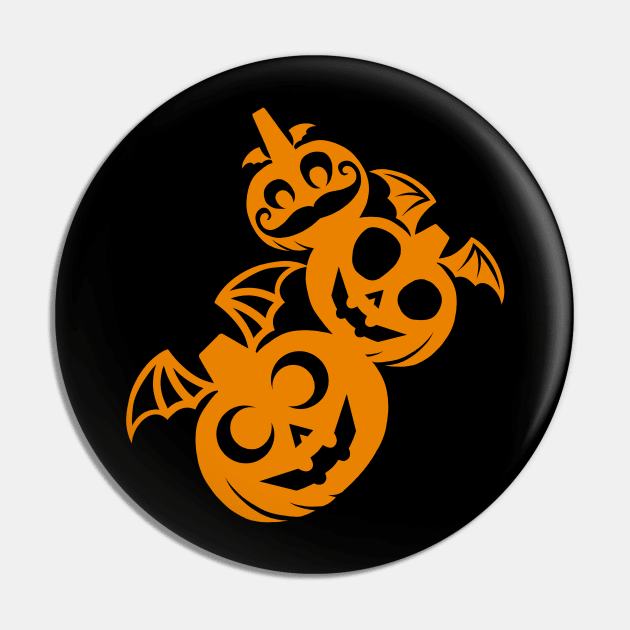 Vampire Pumpkin Buddies Pin by OdinUnger