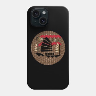 Japanese Waves Crest Copper Design Phone Case