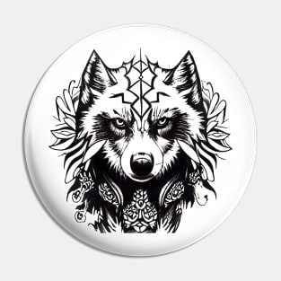 The Black Wolf Pin