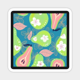 Pear florals Magnet