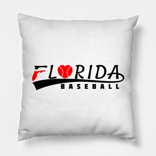 Love Florida Baseball Pillow