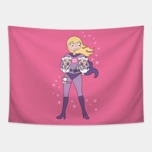 Supermom twins - blond hair Tapestry