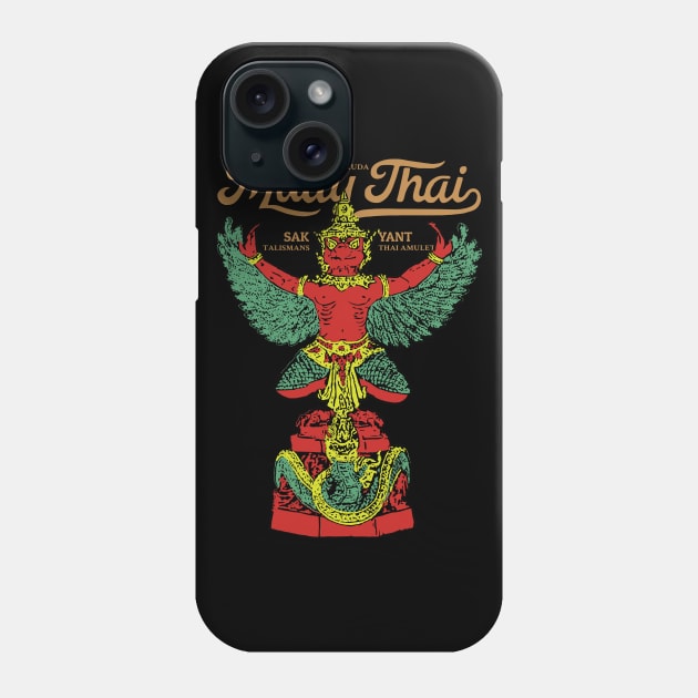 Muay Thai Tattoo The Garuda Phone Case by KewaleeTee