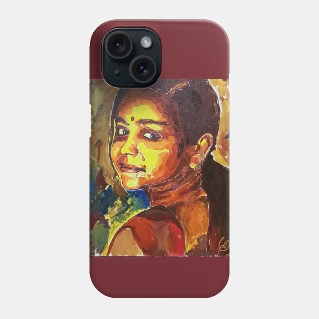 Mananya Beautiful Woman Painting Phone Case by Mananya