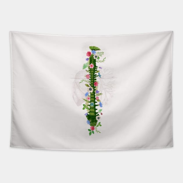 Floral Spine Tapestry by Sybille