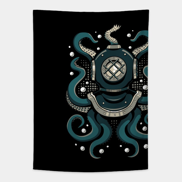 Nautical Depths Tapestry by StephenHartman