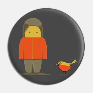 Feathered Sidekick (Logo Version) Pin