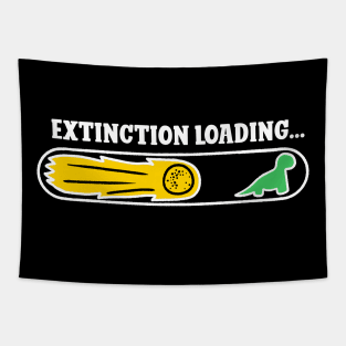 Dinosaur extinction loading bar Tapestry