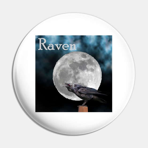 Raven Pin by GilbertoMS