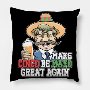 Make Cinco De Mayo Great Again Mexican Sombrero Pillow