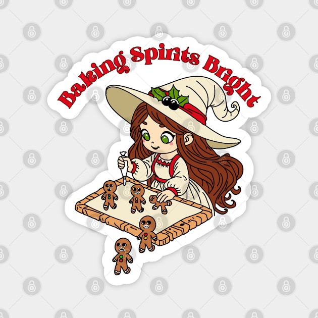 Baking Spirits Bright Witch Magnet by H. R. Sinclair