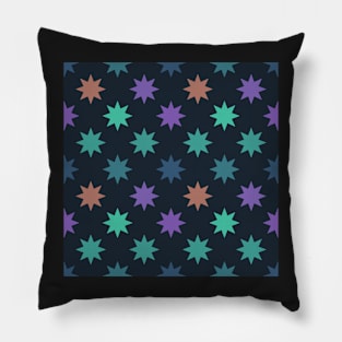 Stars on Blue Pillow