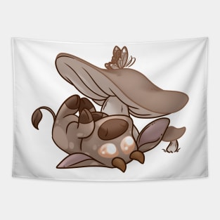 Brown Mushroom Minecraft cow Tapestry