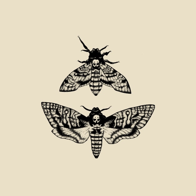 Deaths Head Hawk Moth by kaleighdayart