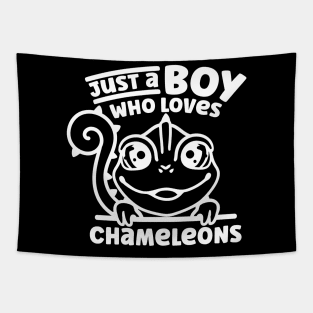 Just A Boy Who Loves Chameleons - Chameleon Tapestry