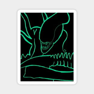 Blackout Xenomorph Magnet