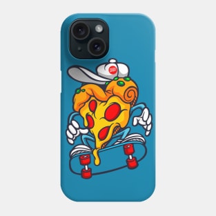 Skateboarding Slice of Pizza Cartoon Phone Case