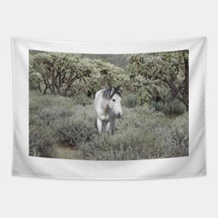 Wild horses, wildlife, gifts, Arizona, Lone Spirit Tapestry