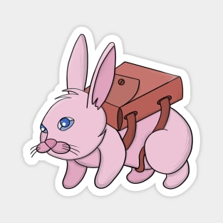 Bunny going to school Magnet