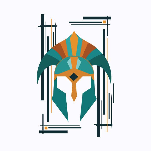 Art Deco Spartan Helmet by CosioInc