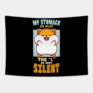 Flat Stomach Cute Hamster Tapestry