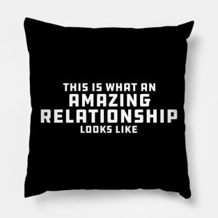 funny relationship Pillow