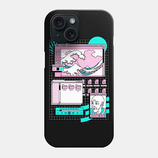 The Great vaporwave Phone Case by RedOni Clothing