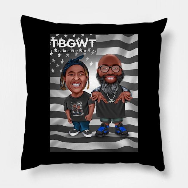 TBGWT Kast 2 Pillow by The Black Guy Who Tips Podcast