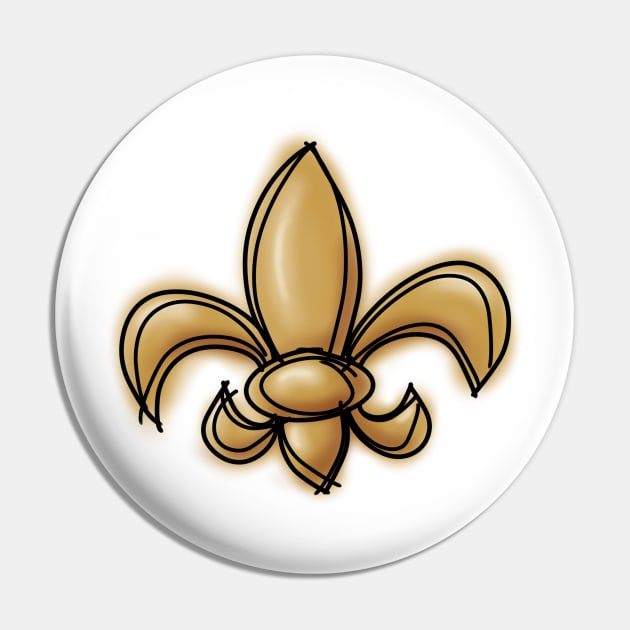 Fleur de Lis Pin by Sarah Rou