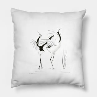 Dancing Cranes Pillow