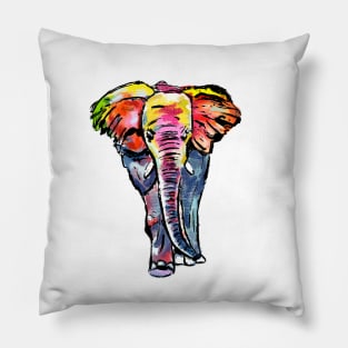 Elefant colorful Pillow