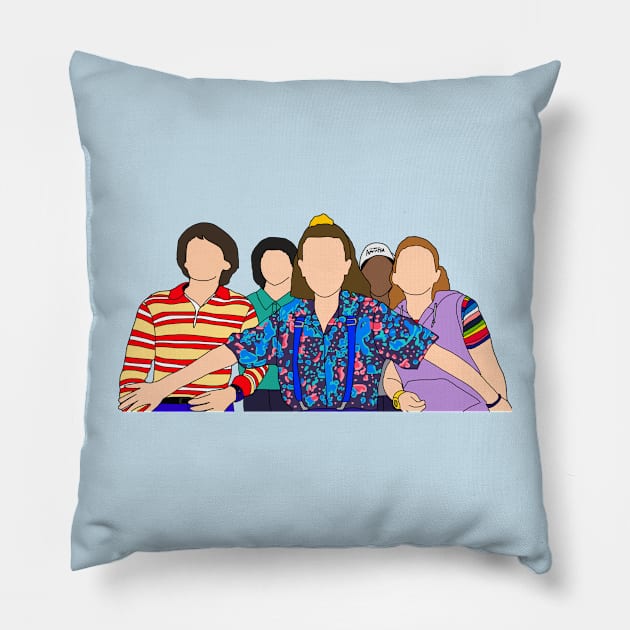 stranger things 3 Pillow by sara-fanarts