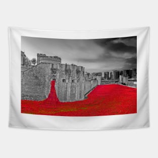 Tower of London Red Poppies Tapestry