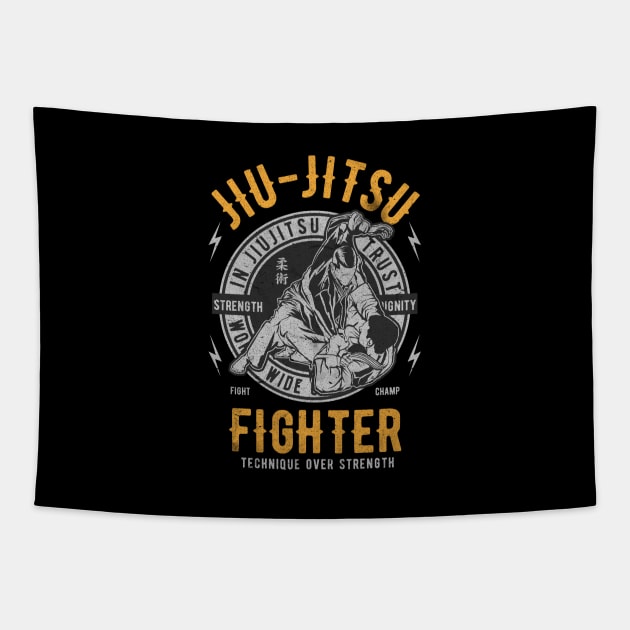 Brazilian Jiu Jitsu Tapestry by NineBlack