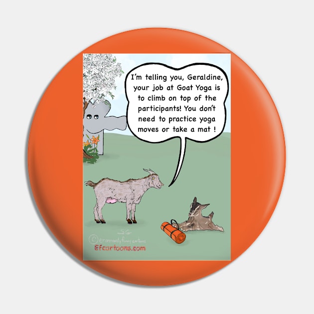 Goat yoga Pin by Enormously Funny Cartoons