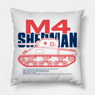 M4 Sherman | World War 2 Vehicle Pillow