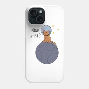 Cat in the moon t-shirt Phone Case