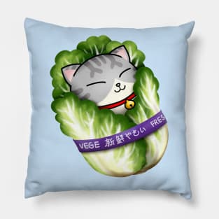 Cabbage Cat "Catbage" Pillow