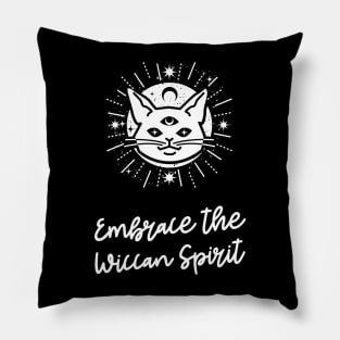 embrace the wiccan spirit Pillow