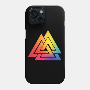 Tie Dye Viking Valknut Phone Case