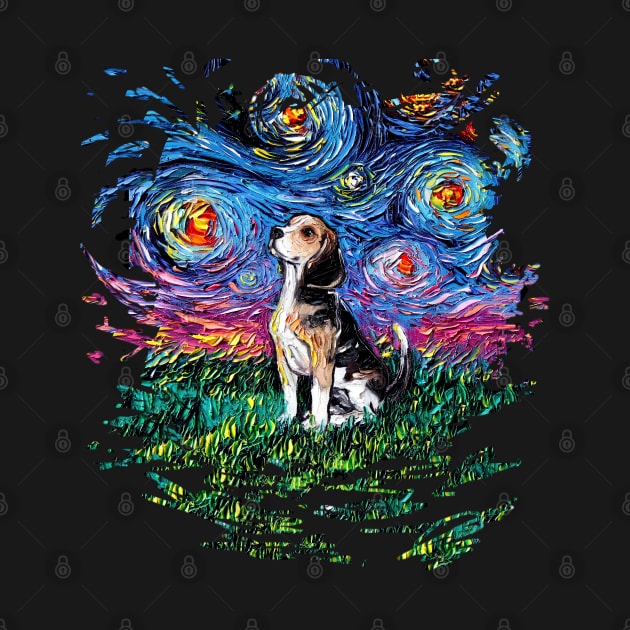 Beagle Night (version 2) by sagittariusgallery