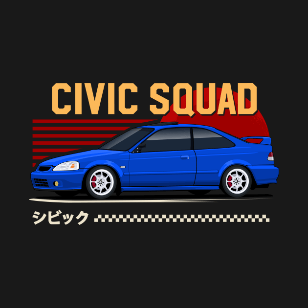 Civic SQUADE JDM Style by masjestudio