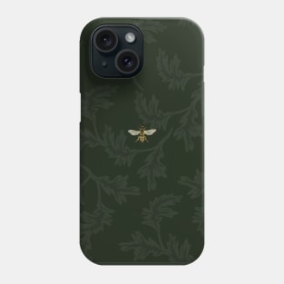 green leaf jacquard Phone Case