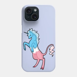 Trans Pride Unicorn Phone Case